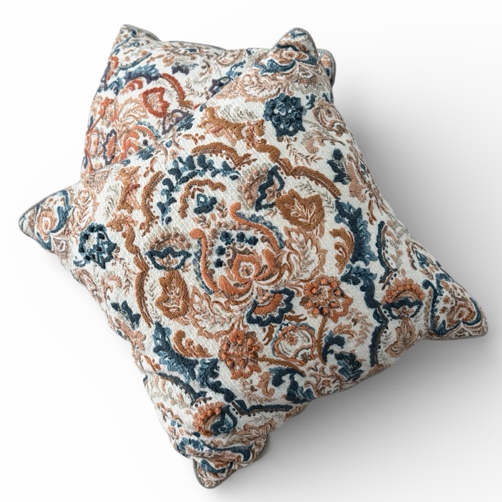 Decorative Paisley Throw Pillows Set of 2
